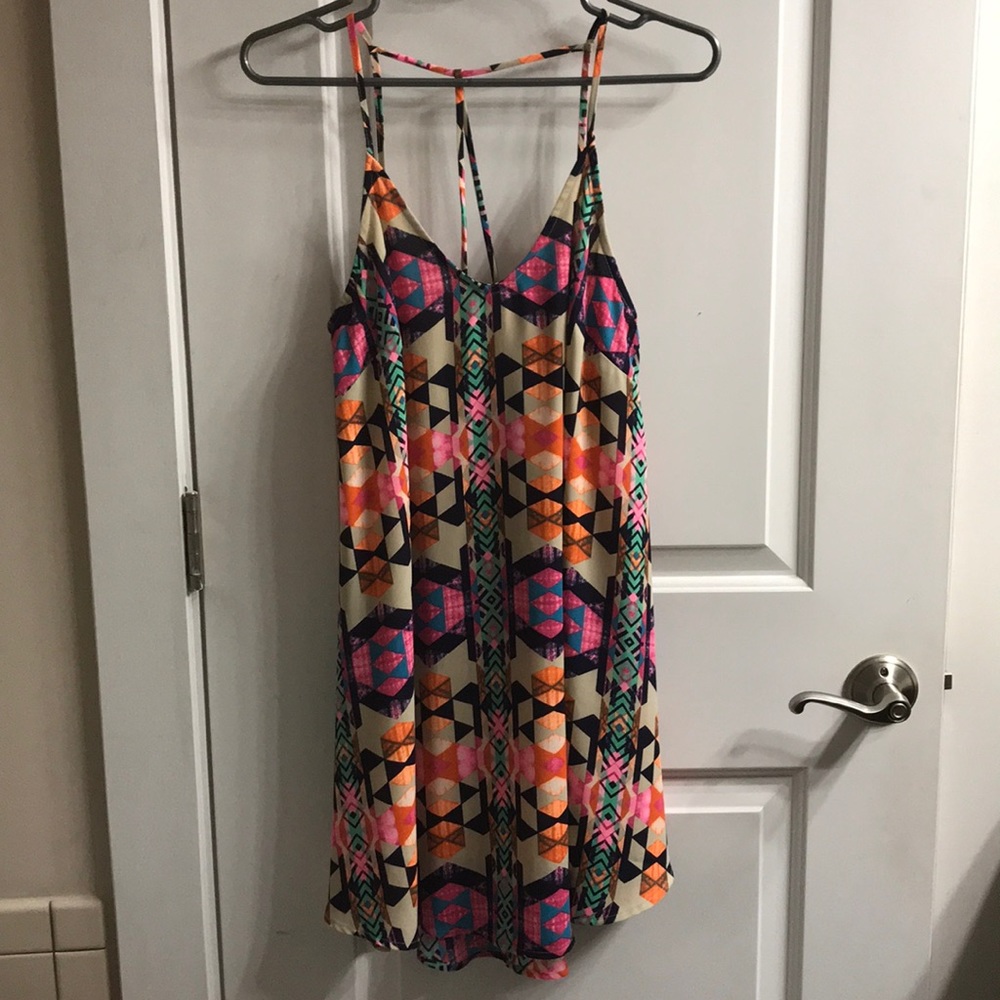 Impeccable Pig multi-color spaghetti strap dress